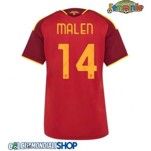 Maglie da calcio AS Roma Donyell Malen #14 Prima Maglia Femminile 2026-27 Manica Corta